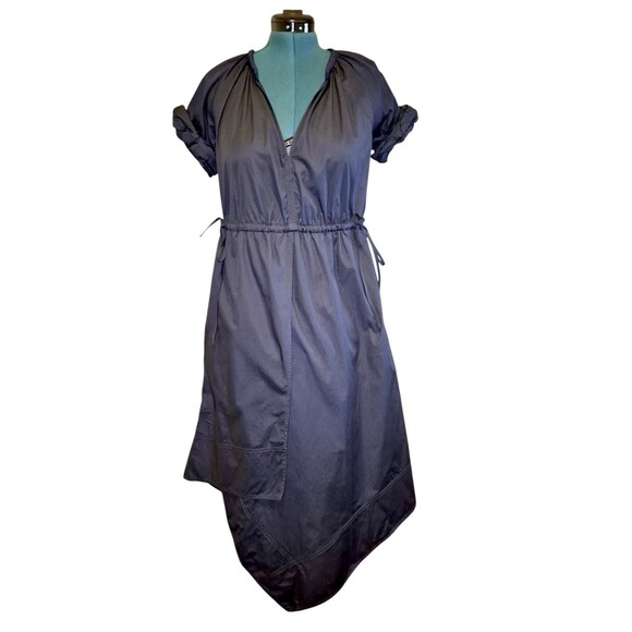 A.L.C. Odin Midi Dress Maritime Navy Blue Women’s Size 0* ALC Cotton Indie Chic - Picture 3 of 9